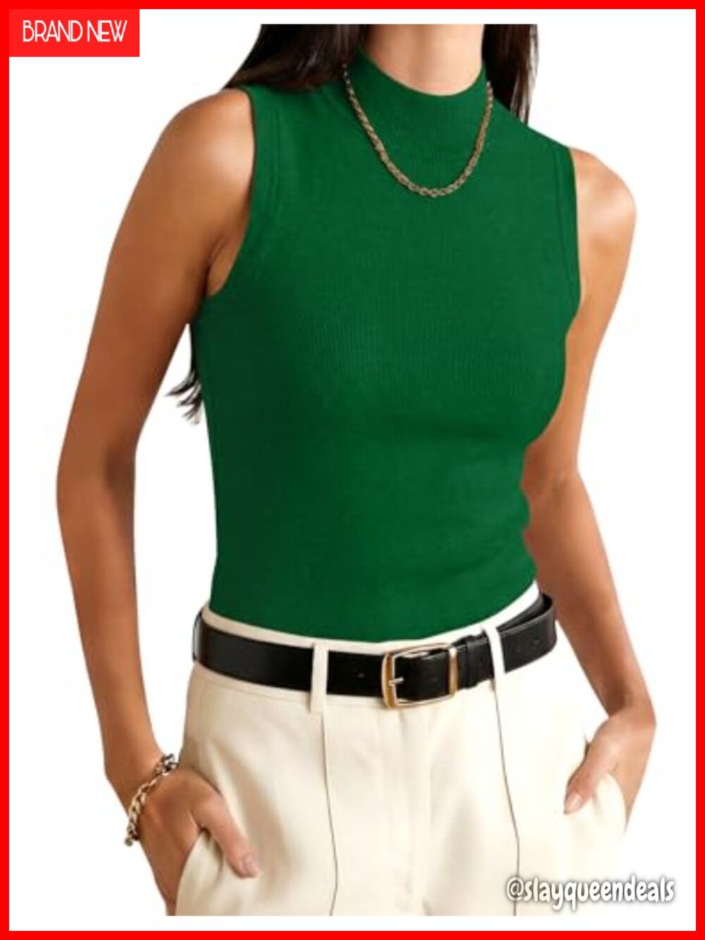 Wool Blend Lightweight Sweater Vest Mock Neck Tank Top Business Casual